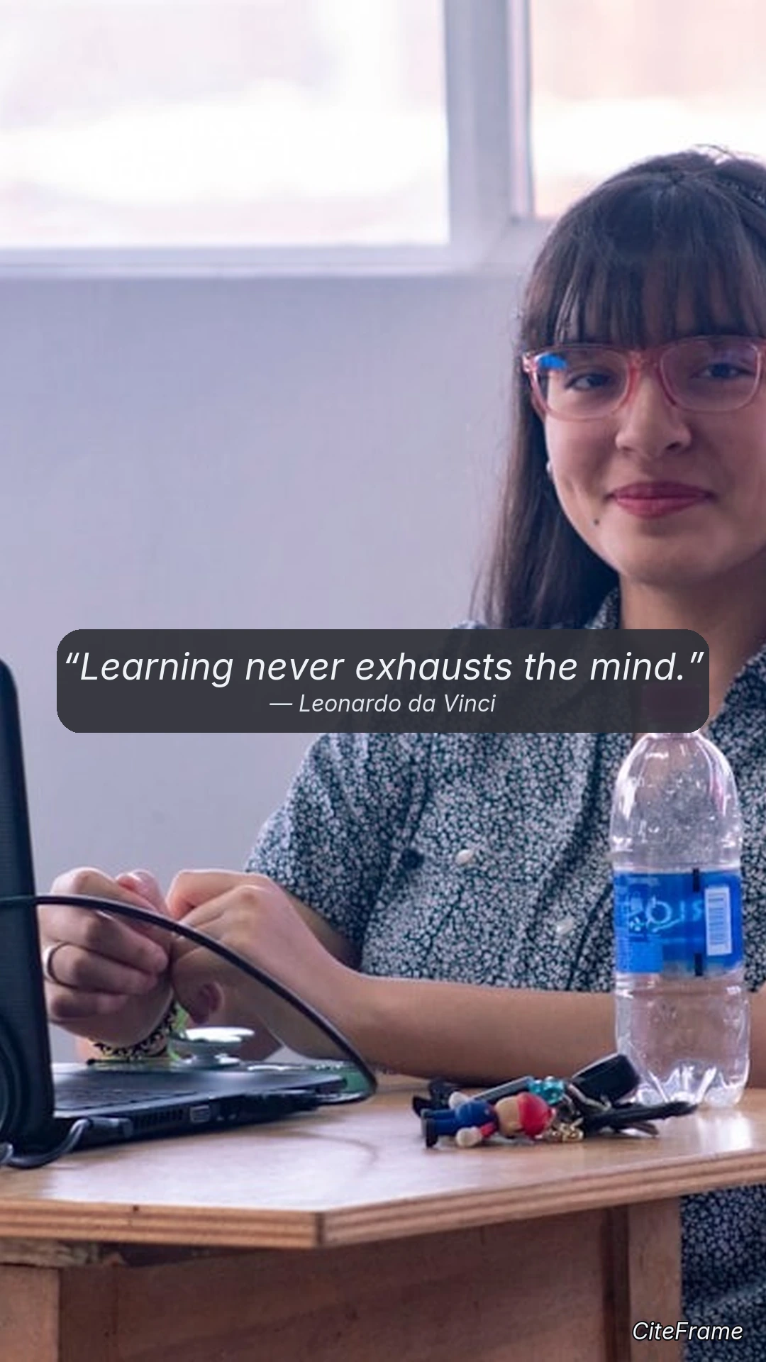 Quote by Leonardo da Vinci: Learning never exhausts the mind. (STORY)